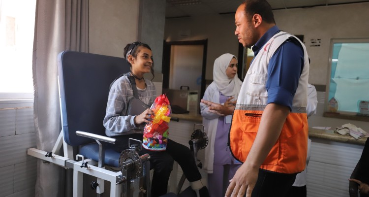 مستجدات الوضع الإنساني الحالي لاستجابة الهلال الأحمر الفلسطيني في قطاع غزة 16حزيران 2025